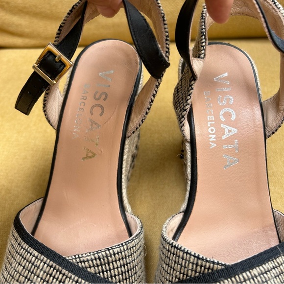 Viscata Barcelona canvas wedge sandal - Picture 2 of 9